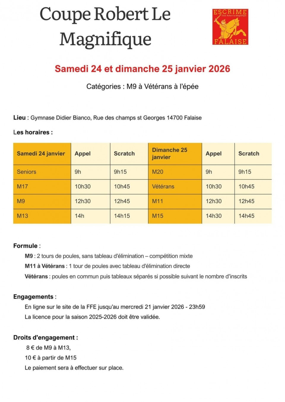 COUPE ROBERT LE MAGNIFIQUE